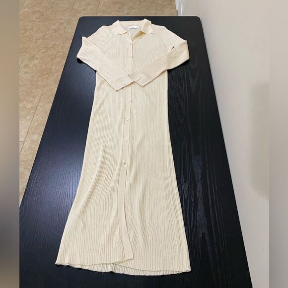 MNG • Ribbed Sweater Dress • size Small - Picture 1 of 6